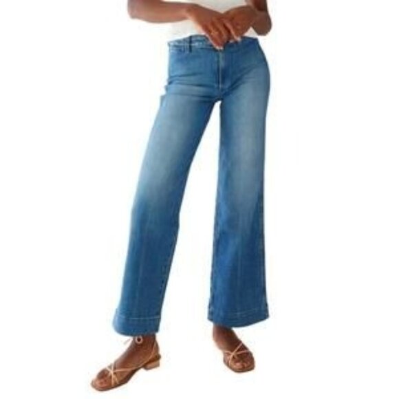 Amo Wide-Leg Audrey Wide-Leg Jeans in Starlight - Size 28 - Picture 1 of 10